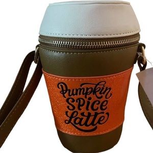 MAD Engine Pumpkin Spice Latte Purse Over Shoulder or Crossbody fall Halloween